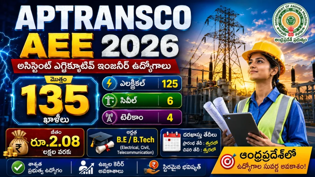 APTRANSCO AEE Recruitment 2026 Notification