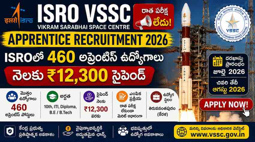 ISRO VSSC Apprentice Recruitment 2026