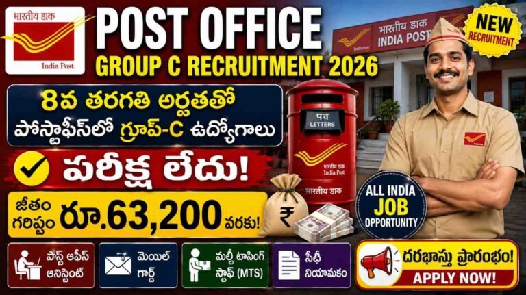 Post Office Group C Recruitment 2026