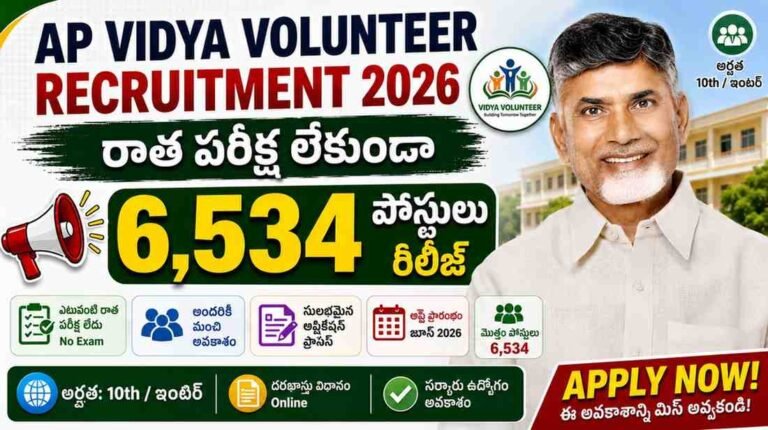 AP Vidya Volunteer Recruitment 2026
