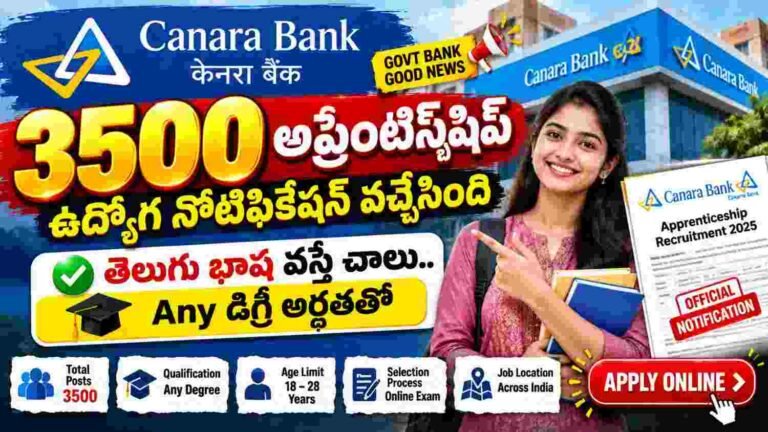 Canara Bank Apprentice Recruitment 2026